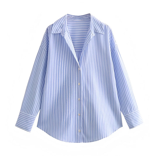 Women's Long-sleeved Linen Shirt
