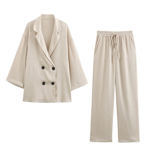 Casual Suit Jacket Set