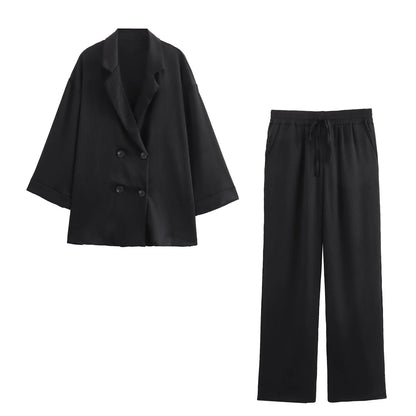 Casual Suit Jacket Set